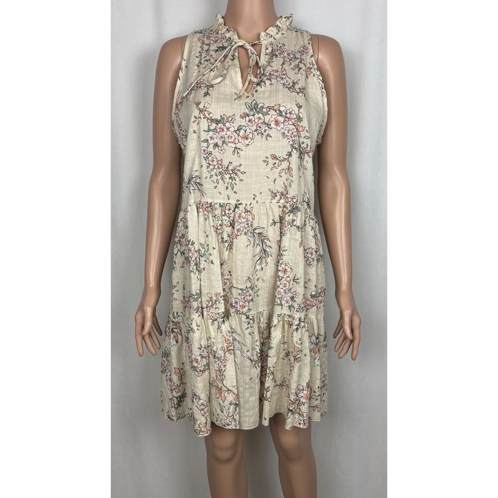 Westmoon Women’s Size Large Whimsical Sleeveless Floral Mini Dress